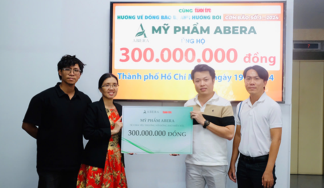 Mỹ phẩm Abera chung tay cùng chiến dịch "Sẻ chia yêu thương - Hướng về miền Bắc"