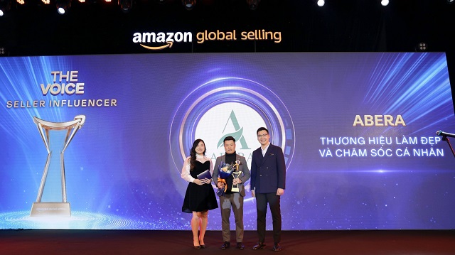 Abera – Thương hiệu mỹ phẩm Việt Nam đầu tiên giành giải “ Nhà bán hàng truyền cảm hứng” tại sự kiện Amazon Vip Night 2023